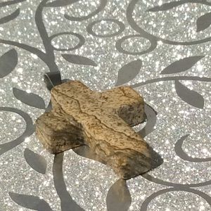 Picture Jasper Cross Pendant